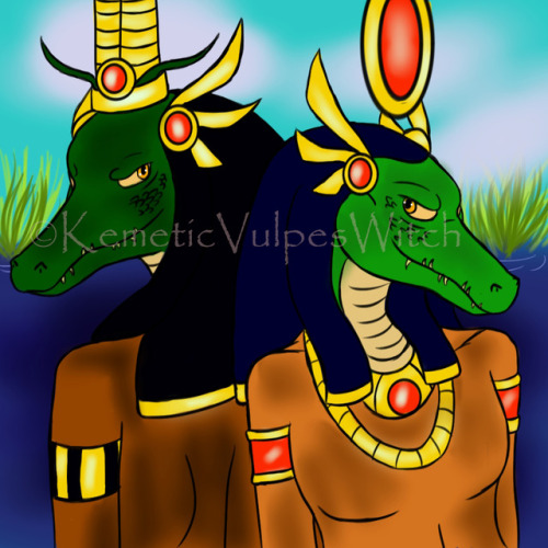 kemeticvulpeswitch - Before and After. Hope you Sobek and...