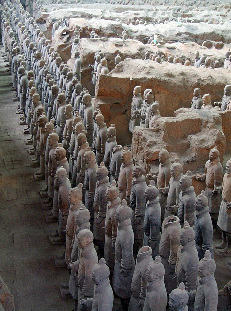 visitheworld - The Terracotta Army, discovered in 1974 by some...
