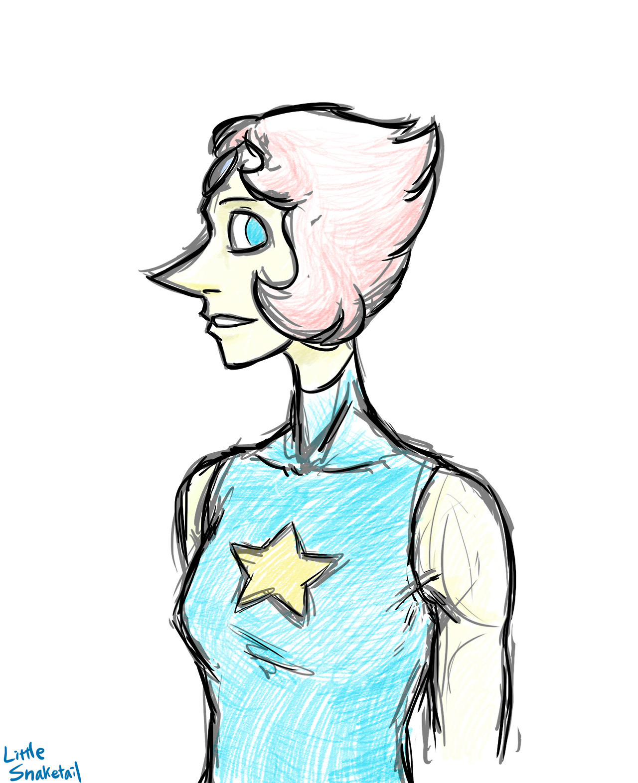 I sketched Pearl Steven Universe © Rebecca Sugar/CN