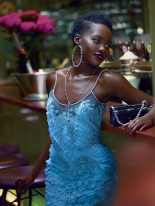 afatgirlsdiary - afatgirlsdiary - Lupita Nyong’o always looks like a moisturised goddess....