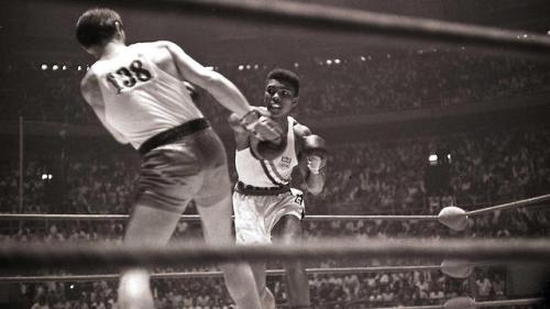 historicaltimes - An 18-year-old Cassius Clay wins the Olympic...