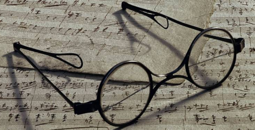 barcarole - Franz Schubert’s glasses, by Erich Lessing.