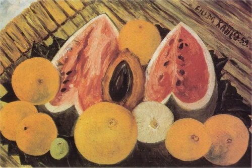 naive-art-love - Still Life with Watermelons, 1953, Frida...