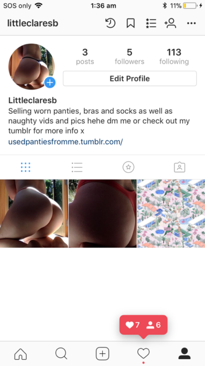 usedpantiesfromme - If anyone would like to go and follow my new...