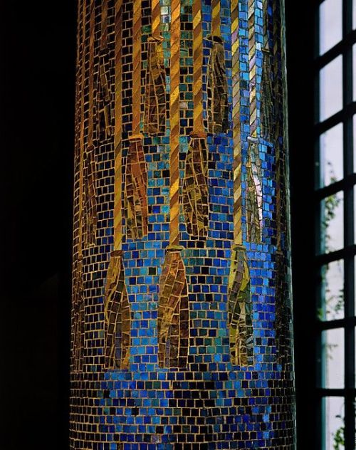 treasures-and-beauty - Column designed by Louis Comfort Tiffany...