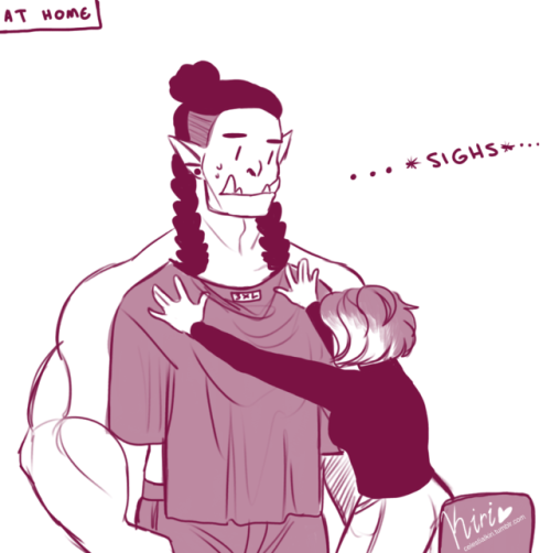 celestialkiri - Shopping some clothes for your orc bf is not...