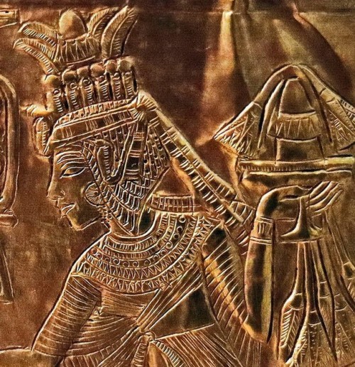 tiny-librarian - Detail of Ankhesenamun, from the Little Golden...