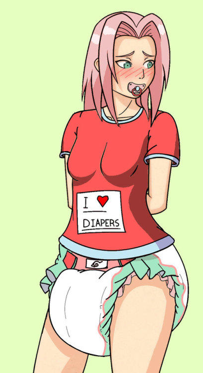 Diapered girls - anime, manga & art