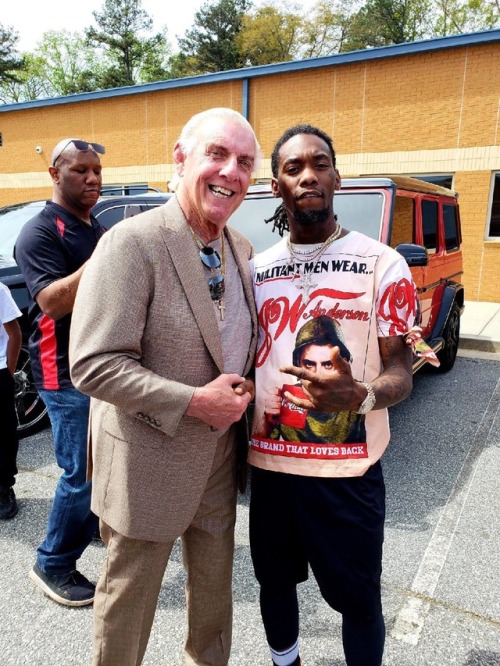 ricflairdrip - Offset and the legendary Ric Flair at Huncho Day!