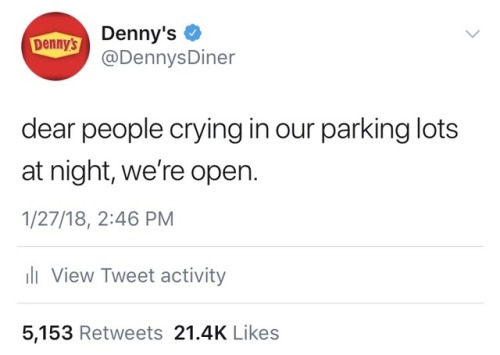 dennys:just thought you should know