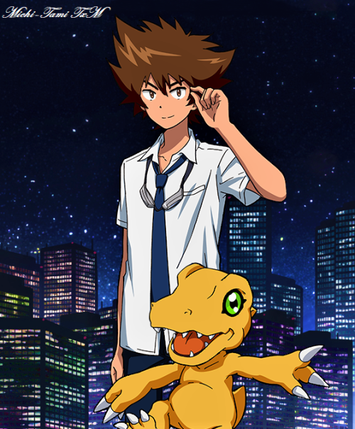 michi-tamitxm - Digimon tri.  Chosen Children in the CityDigimon...