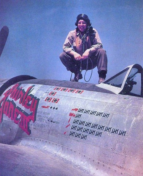 warhistoryonline - Captain Edwin O. Fisher, 362d Fighter Group,...