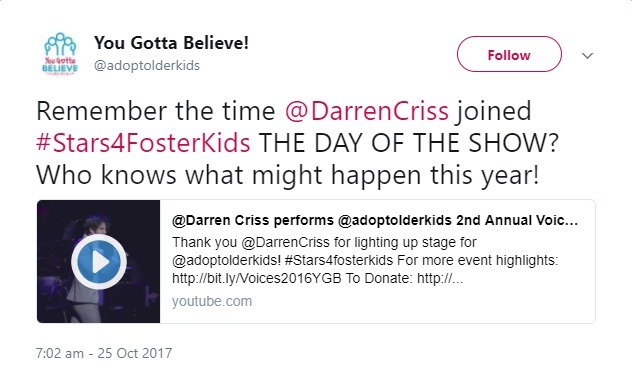 darrencriss - Darren Appreciation Thread: General News about Darren for 2017 - Page 14 Tumblr_oydz9rUxNK1wpi2k2o1_1280