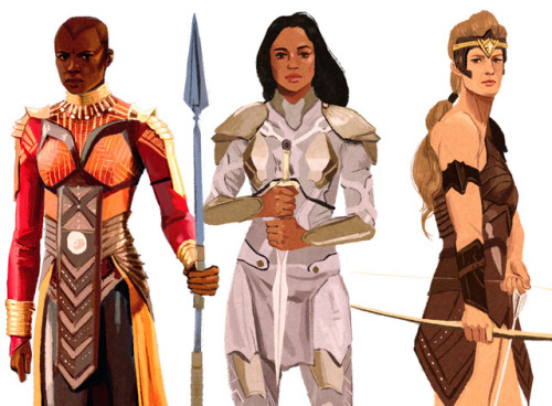 Okoye, Valkyrie, Antiope / Leaders of All-female Warriors(speed...