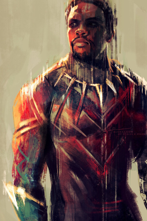 alicexz:Some Black Panther studies! Follow my Instagram for...