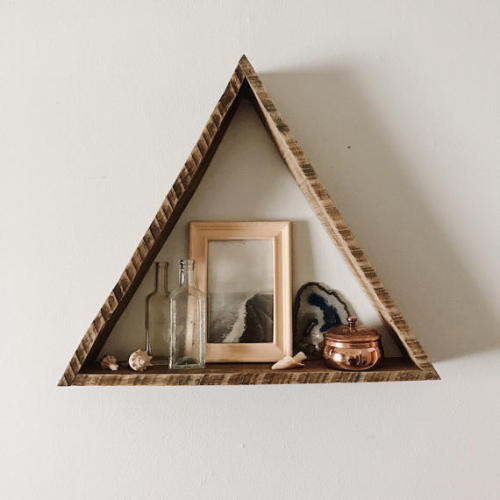 lesstalkmoreillustration - Handcrafted Reclaimed Wood Triangle...