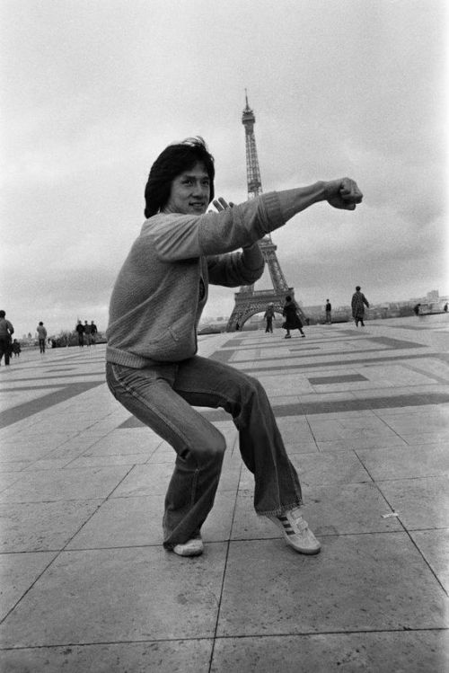 butts-and-uppercuts - Jackie Chan in Paris (obviously). And he’s...