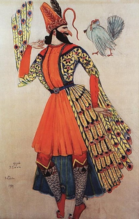 artist-sarian:Costume design of a clown for an opera by A....