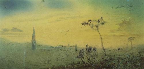 surrealism-love - Landscape, 1981, Salvador Dali