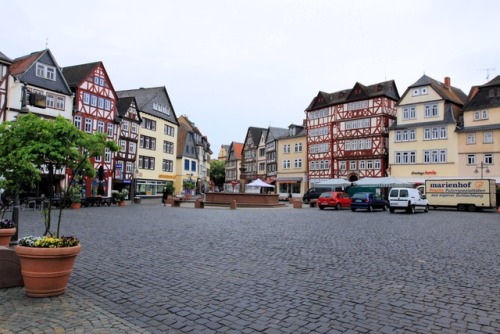 willkommen-in-germany - Marktplatz in Butzbach, Hessen, Central...