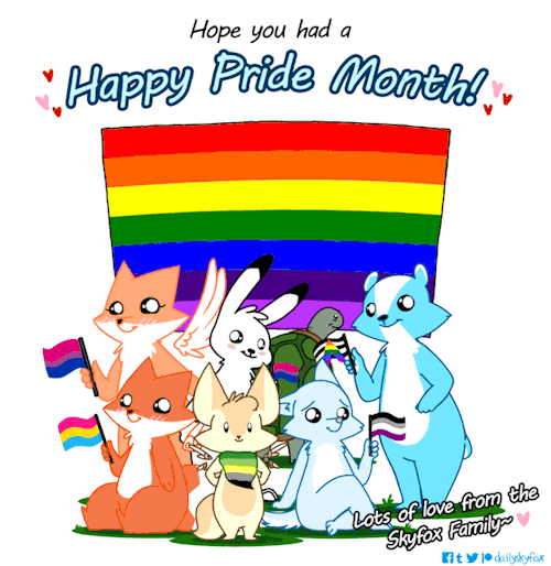 dailyskyfox - And as Pride Month comes to an end, so does our...