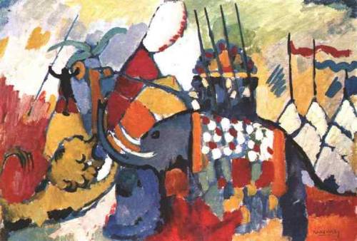 artist-kandinsky - The elephant, Wassily Kandinsky