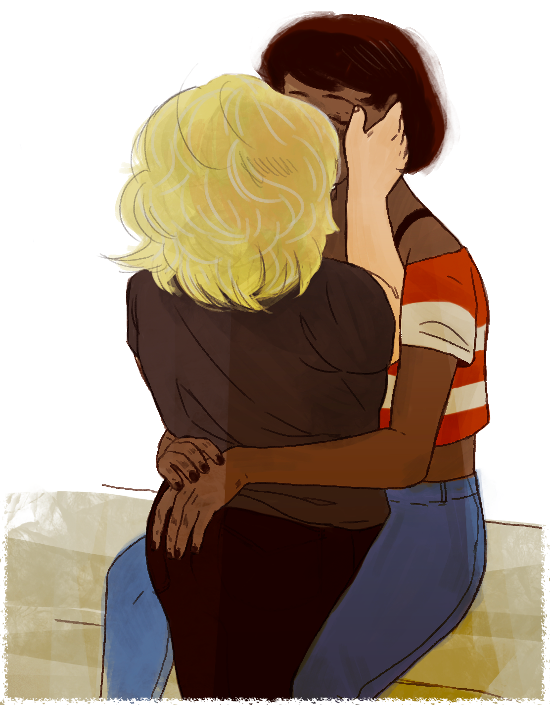 it has come to my attention that Sadie blushed when Jenny hugged her