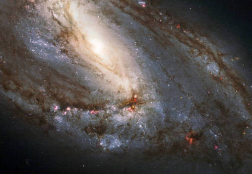 space-pics - In the Leo Constellation, M66 is an amazingly...