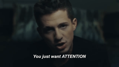 Image result for attention charlie puth gif