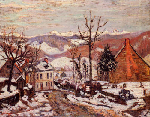 artist-guillaumin - Winter in Saint-Sauves-d'Auvergne, 1900,...