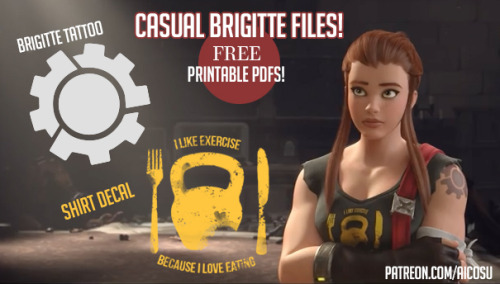 aicosu - Free stencils for a casual Brigitte cosplay over on our...