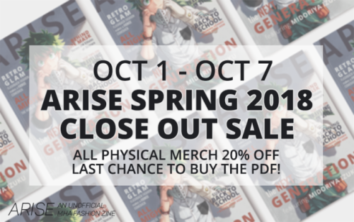 jammyjellyzines - CLOSE OUT SALE FOR ARISE!It’s been an amazing...