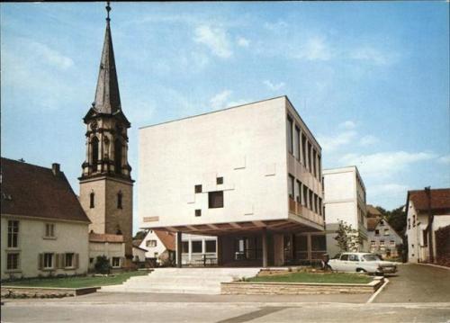 germanpostwarmodern - Town Hall (1964) in Nußloch, Germany....
