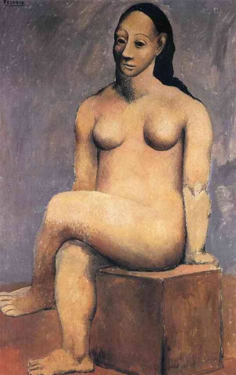 expressionism-art - Seated woman with her legs crossed, 1906,...