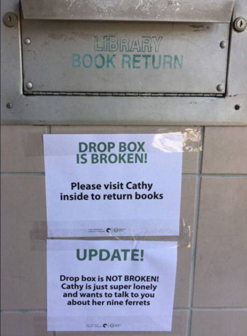 mysharona1987 - Some more funny library signs.Who says...