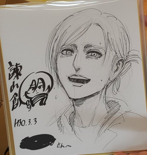 snknews - Isayama Hajime Holds Autograph & Q&A Session...