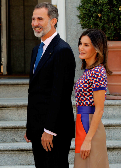 theborbons - King Felipe and Queen Letizia have hosted lunch in...