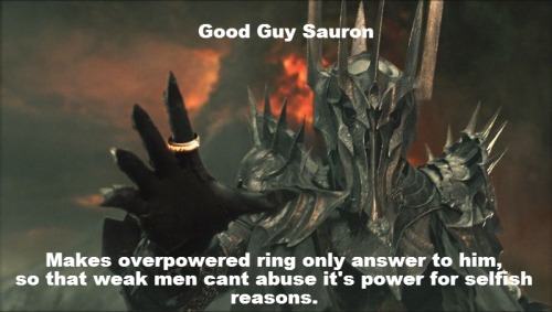 primal-blaziken - Good Guy SauronI know he didn’t actually...