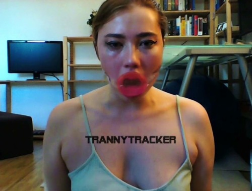 trannytracker - Deep throat training tutorial1. Push dildo down...