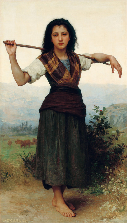 lionofchaeronea - The Little Shepherdess, William-Adolphe...