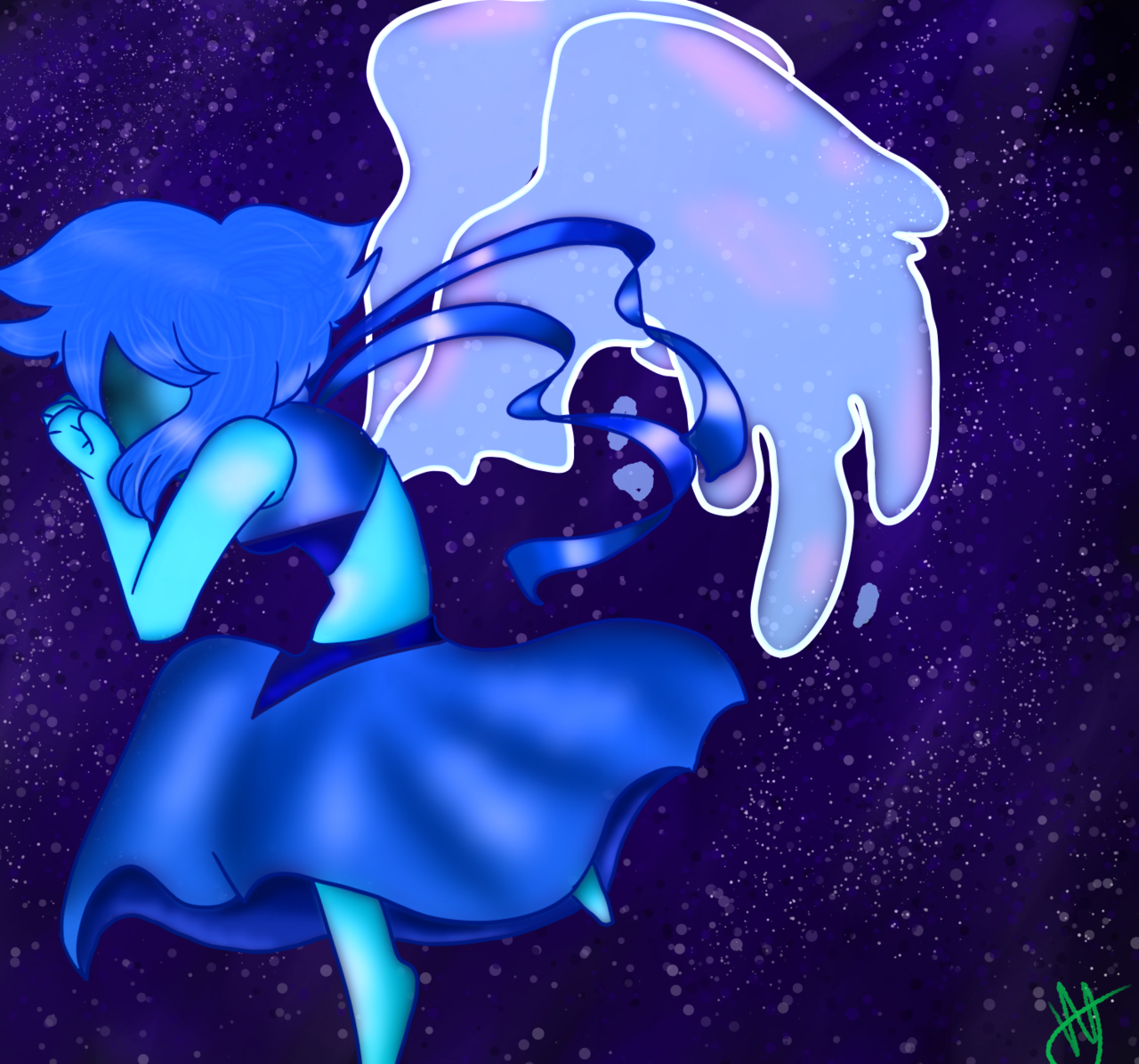 Lapis in space, regretting her decision…