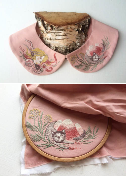 sosuperawesome - Embroidered Collars by Nadya Sheremet on...