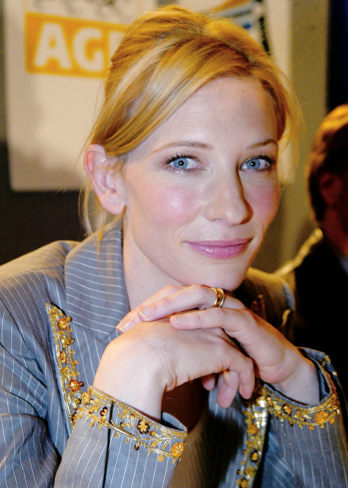 queencate - Cate Blanchett promotes “Veronica Guerin,” during a...