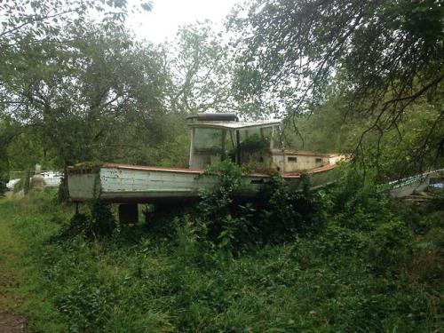 abandonedandurbex - This boat has been sitting high and dry on...