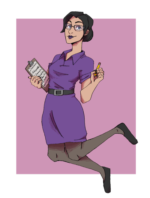 pyradarts - Miss Pauling is a weird posedont zoom in i did a...