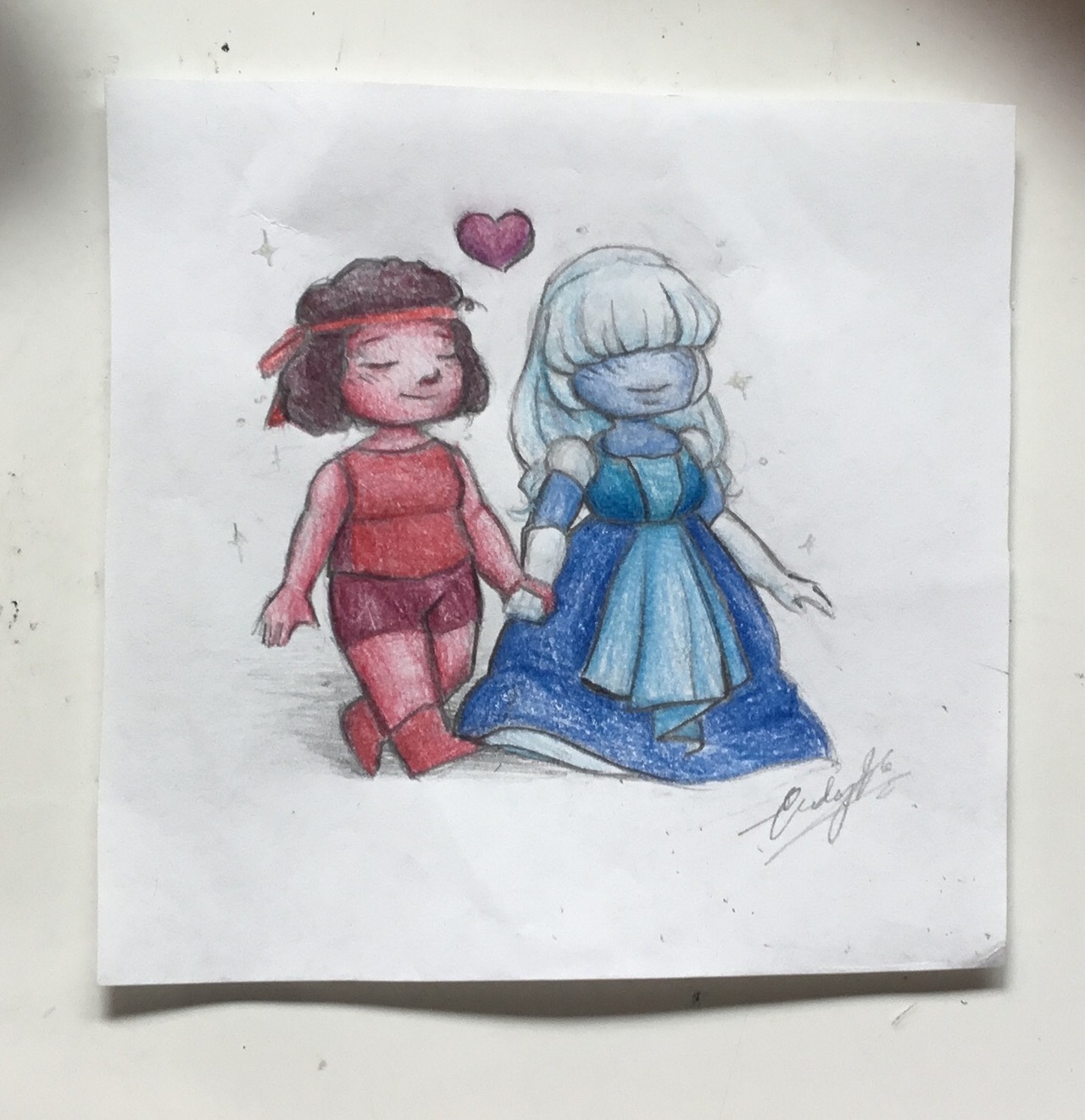 Ruby and Sapphire doodle :)