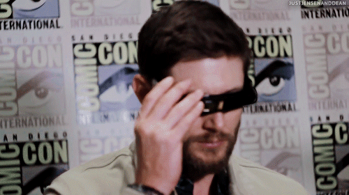 justjensenanddean - Jensen Ackles wearing Cyclops’ glasses |...