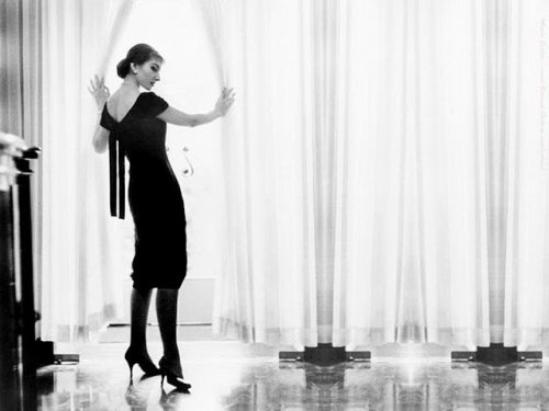 wehadfacesthen - Maria Callas in her apartment in Milan,...