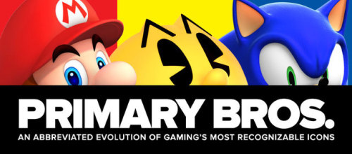 katewillaert:Primary Bros.: Mario X Pac-Man X Sonic The...