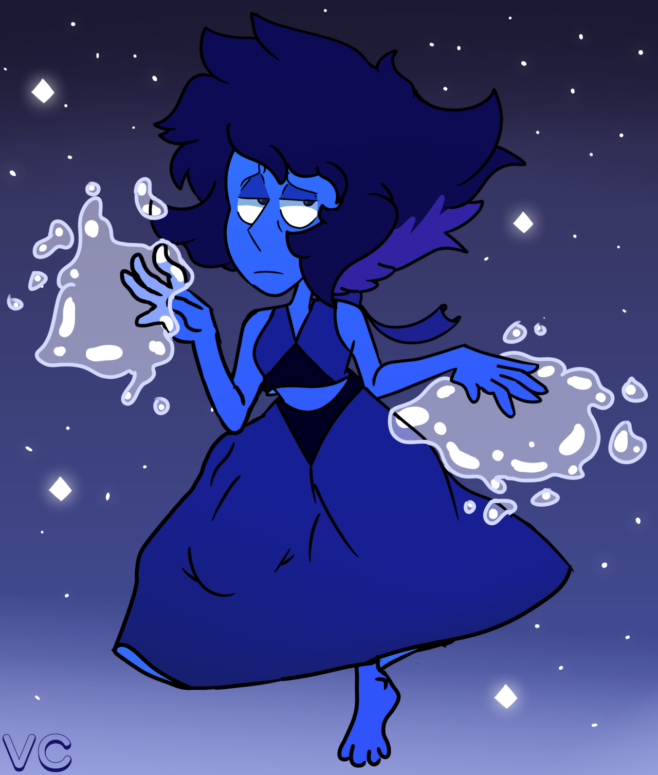 a redraw of a Lapis doodle from earlier this year Lapis Lazuli © Rebecca Sugar